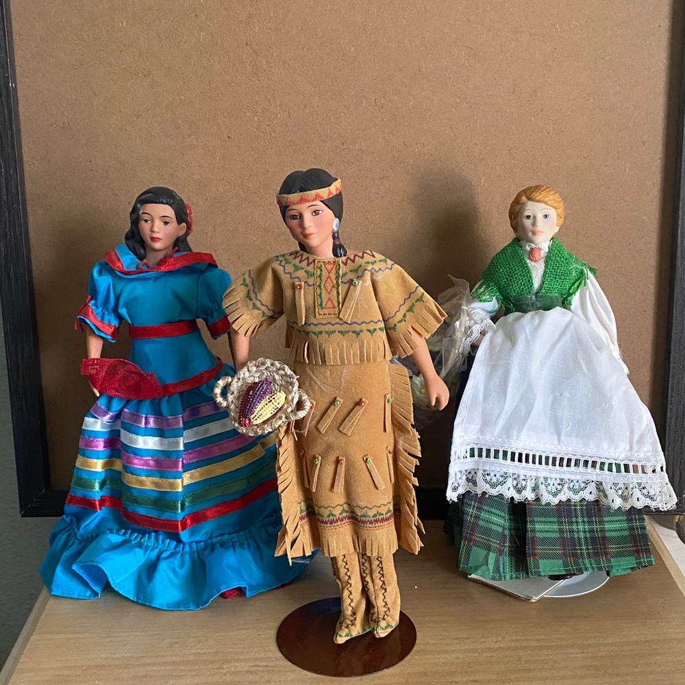 vintage Avon International Porcelain Dolls